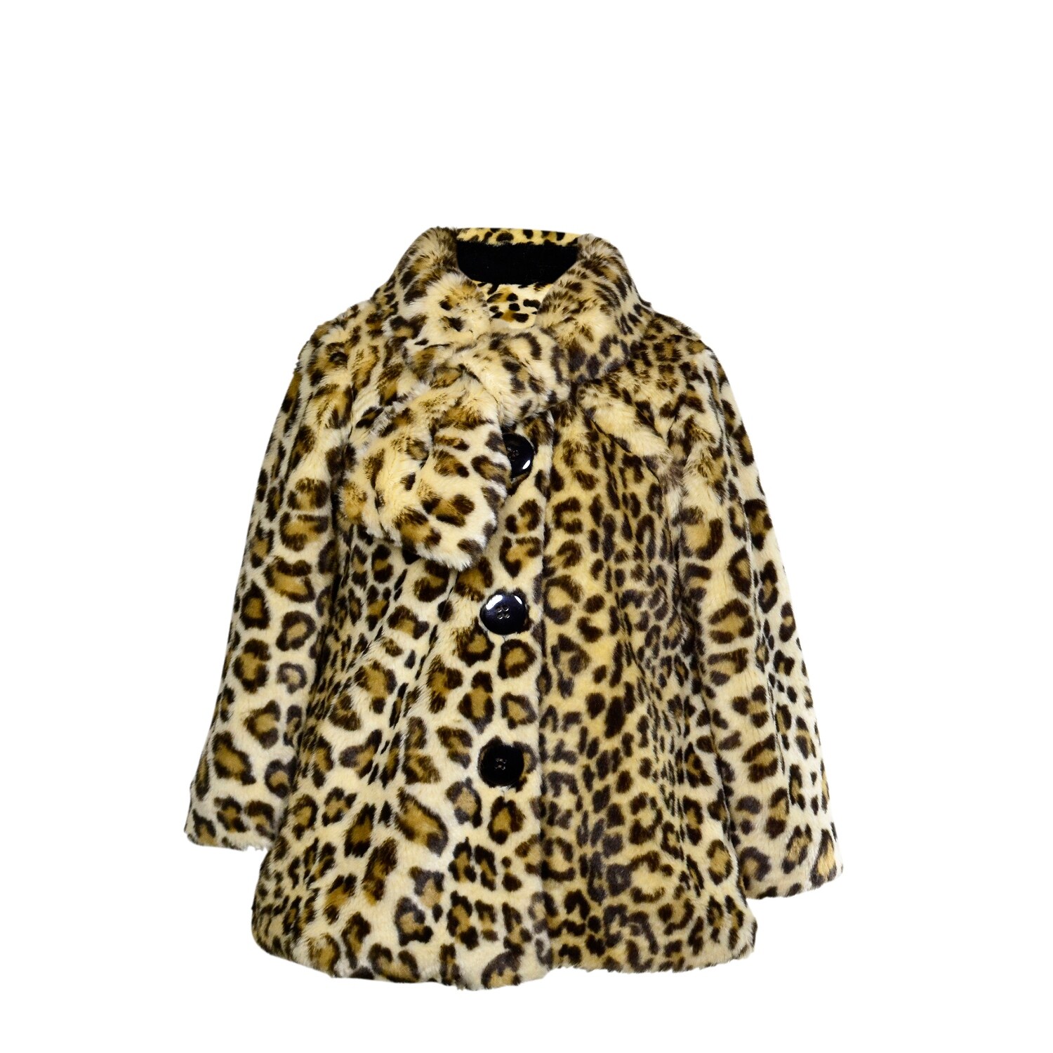 girls leopard coat