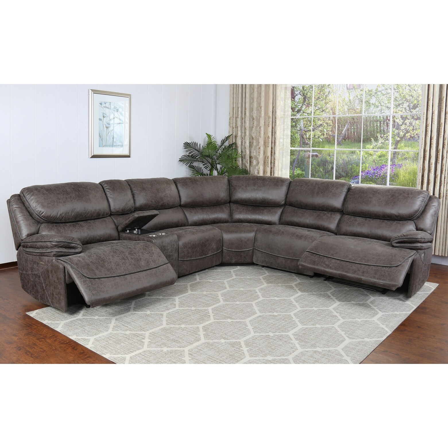 Smoke grey sectional hot sale