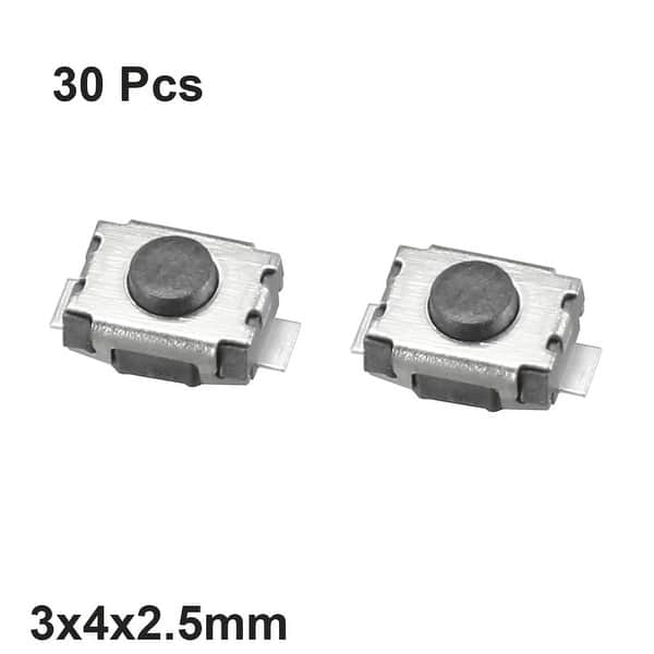Shop 3x4x2 5mm Momentary Panel Pcb Smd Smt Mount Push Button Spst Tact Switch 30pcs 3 4 2 5 30pcs 3 4 2 5 30pcs Overstock 25440641