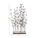 preview thumbnail 19 of 19, Black Metal Floral Decorative Sculpture with Loose Stones