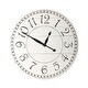 preview thumbnail 14 of 32, Oversized Farmhouse Wall Clock 36 x 36 - Bright White