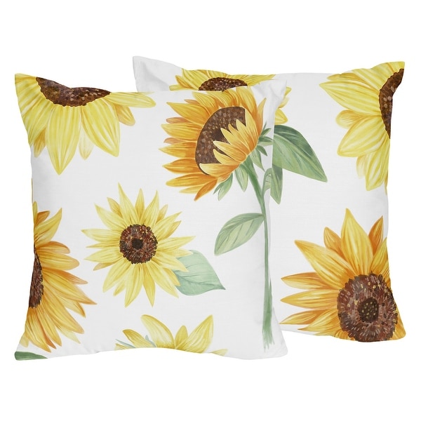 yellow pillows and throws
