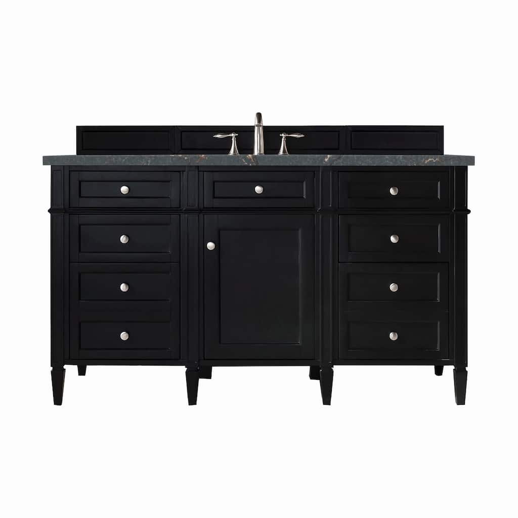 James Martin Vanities 650-V60S-3PBL Brittany 60" Single Basin Poplar