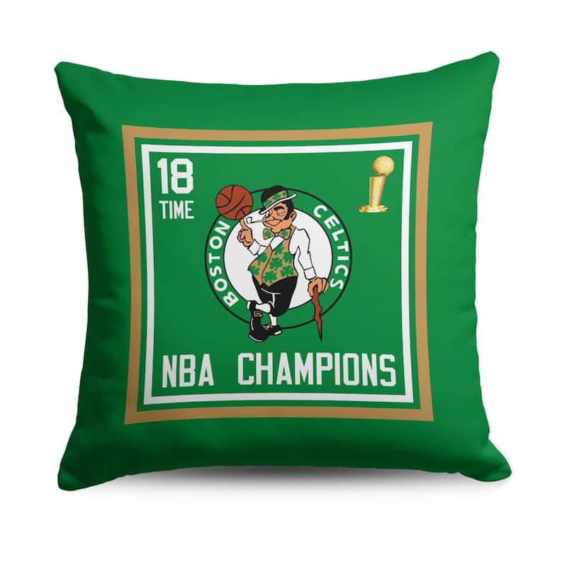 NBA Boston Celtics 2024 NBAMC Historic 18 Inch Throw Pillow