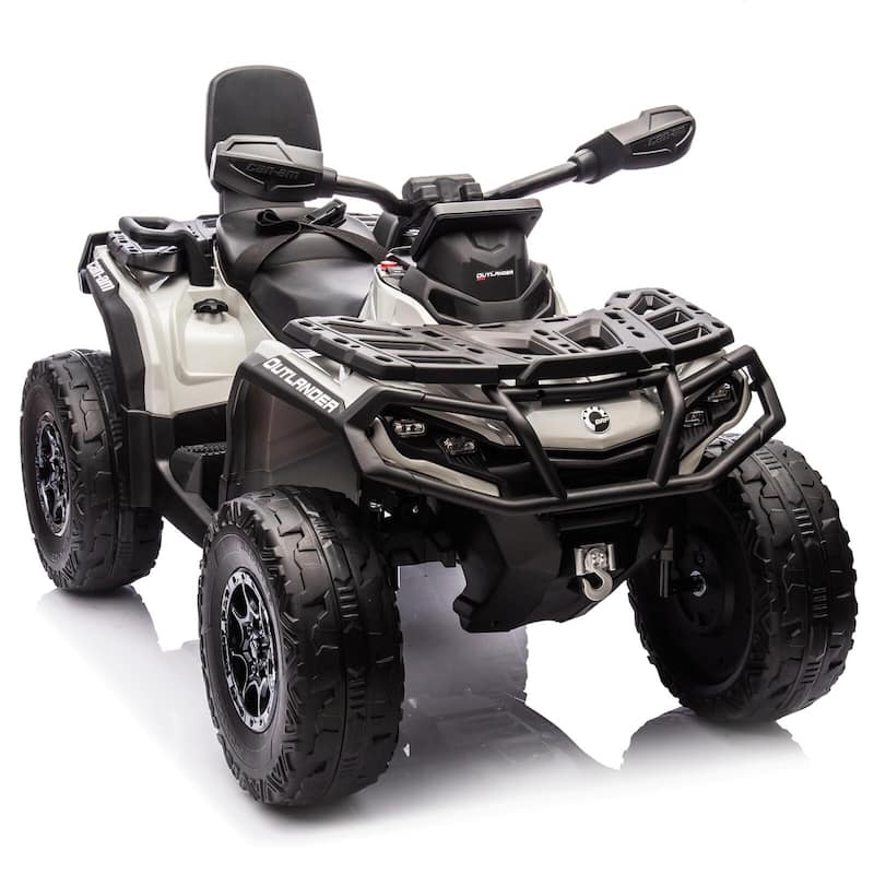 2 Seater Ride On ATV for Kids - Grey