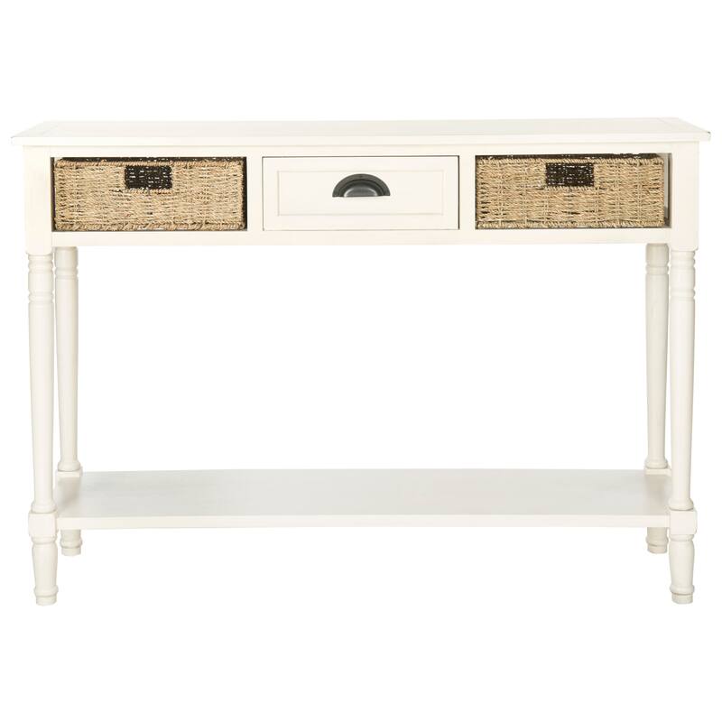 SAFAVIEH Edyth Grey Console - 44.5" x 13.4" x 31.5" - 45Wx13Dx32H - White