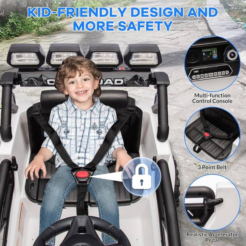 Ride On Truck Car for Kids, 12V Electric Ride On Car with Remote Control