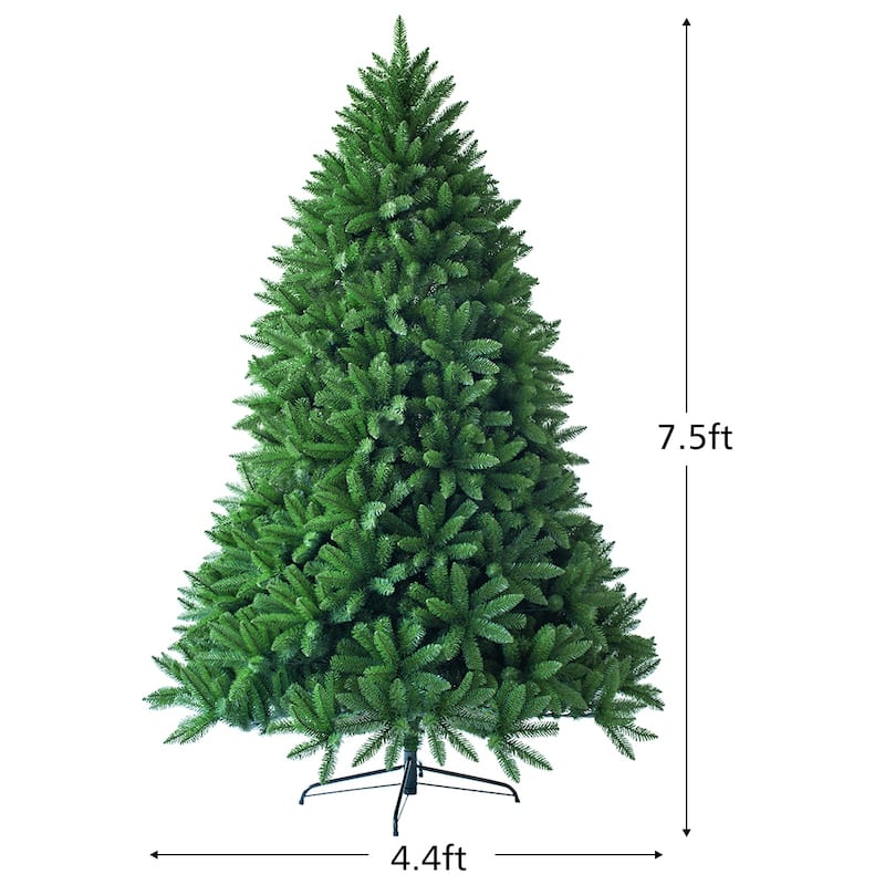 Costway 7.5ft Artificial Christmas Fir Tree 1968 Branch Tips - 7.5 FT