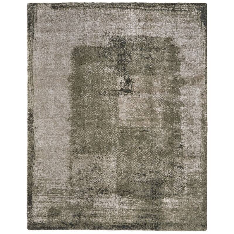 HomeRoots Abstract Industrial Rectangle Area Rug