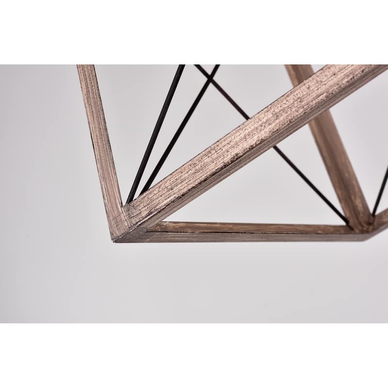 Tamara Oil Rubbed Bronze 1-Light Open-Cage Metal Flush Mount