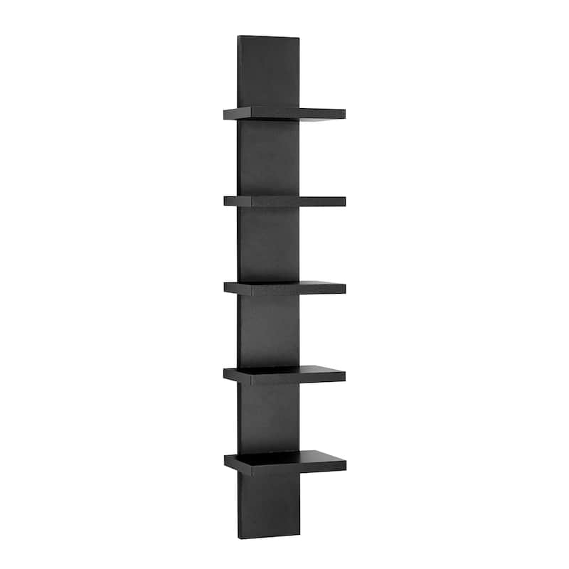 Danya B. 5-Tier Utility Column 5.5" x 6" x 30" Ladder Wall Shelves