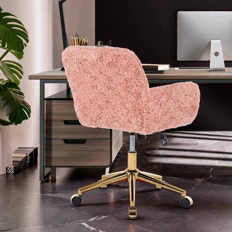Metal Swivel Home Upholstered Office Chair
