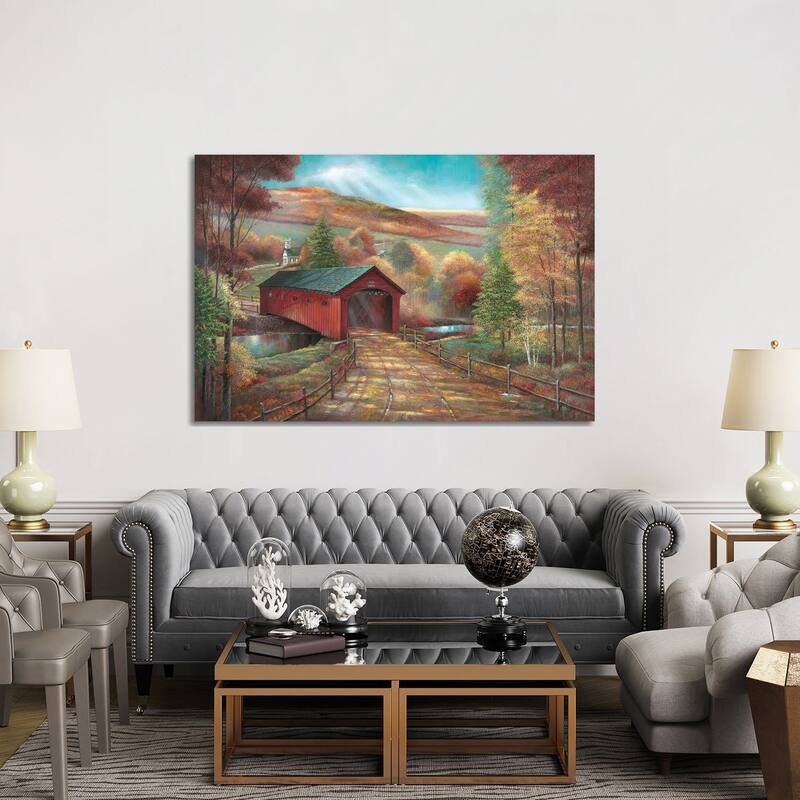 iCanvas "West Arlington Bridge" by Ruane Manning Canvas Print