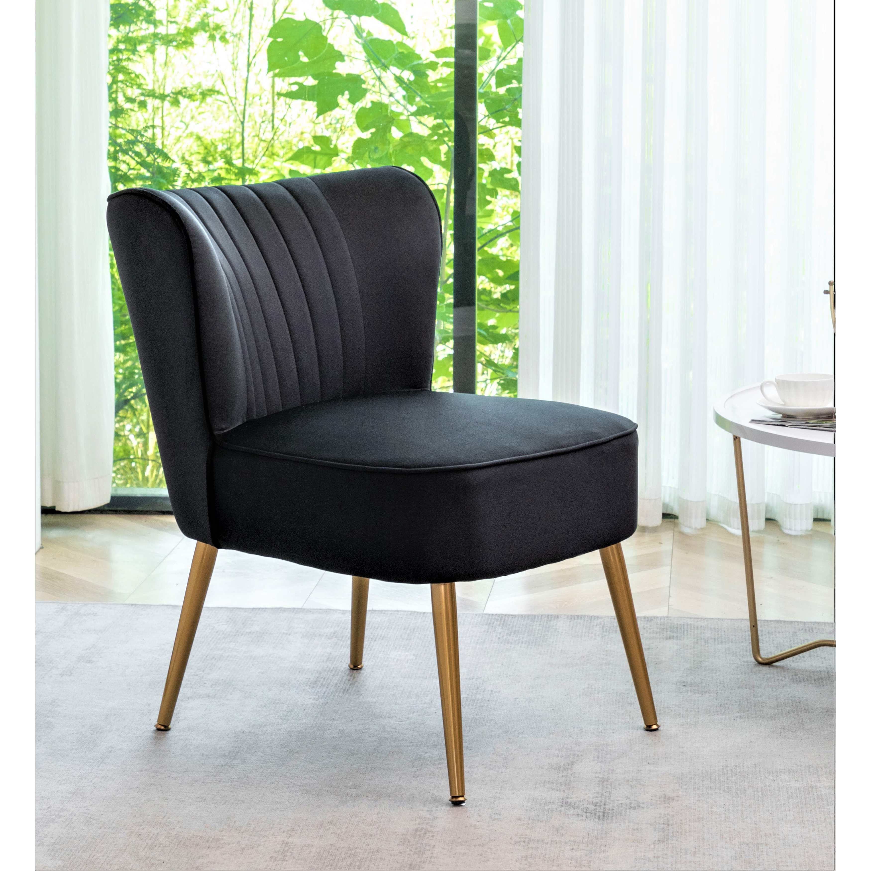 Microfiber shop accent chair