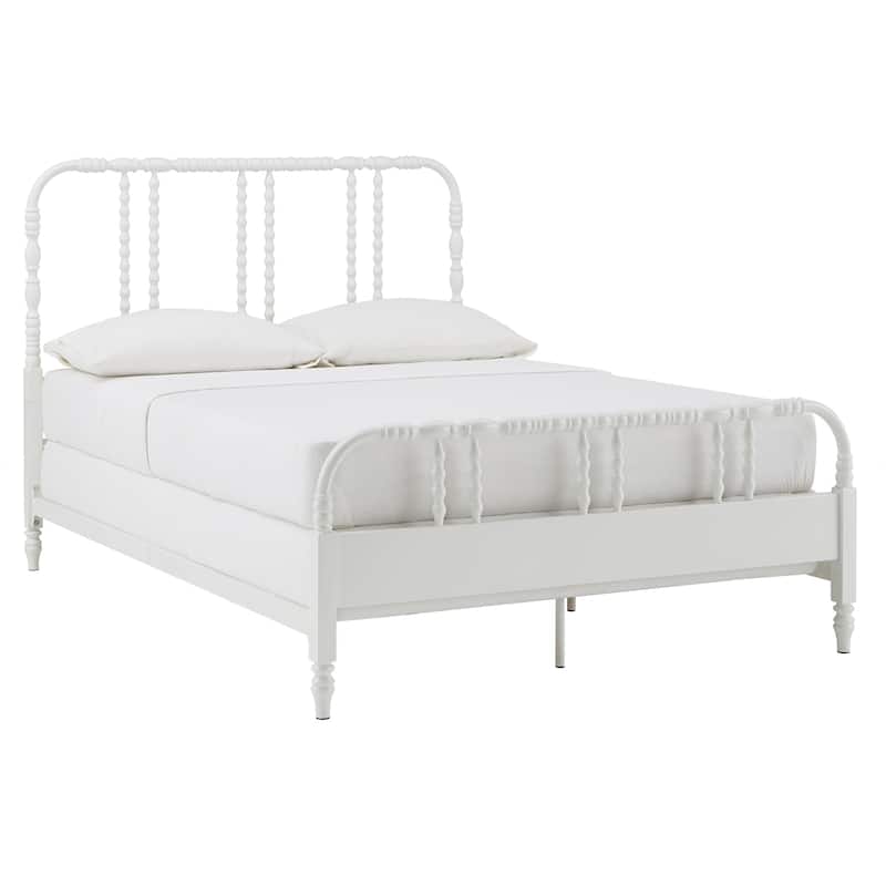 Georgia Metal Spool Bed by iNSPIRE Q Classic - White - Full