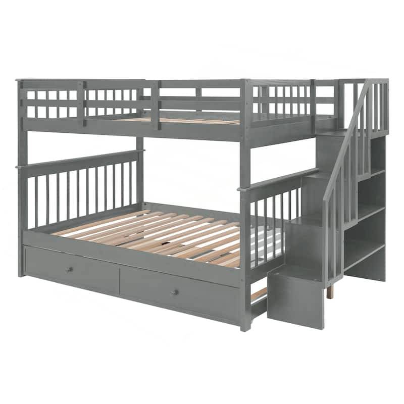 Versatile and Sturdy Bunk Bed with Extra Storage and Safety Features