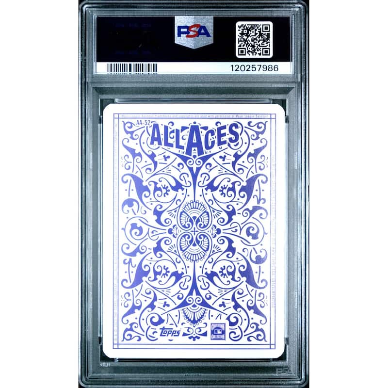 John Smoltz 2023 Topps All Aces Baseball Card #AA52 Graded PSA 10 Cert # 120257986 - 8' x 11'