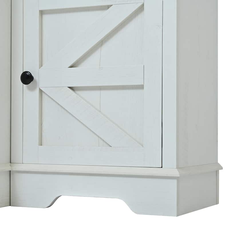 98.8" TV Stand Wall Unit with Bookshelves, Modern Entertainment Center Media Console with Adjustable Shelves & Cabinets