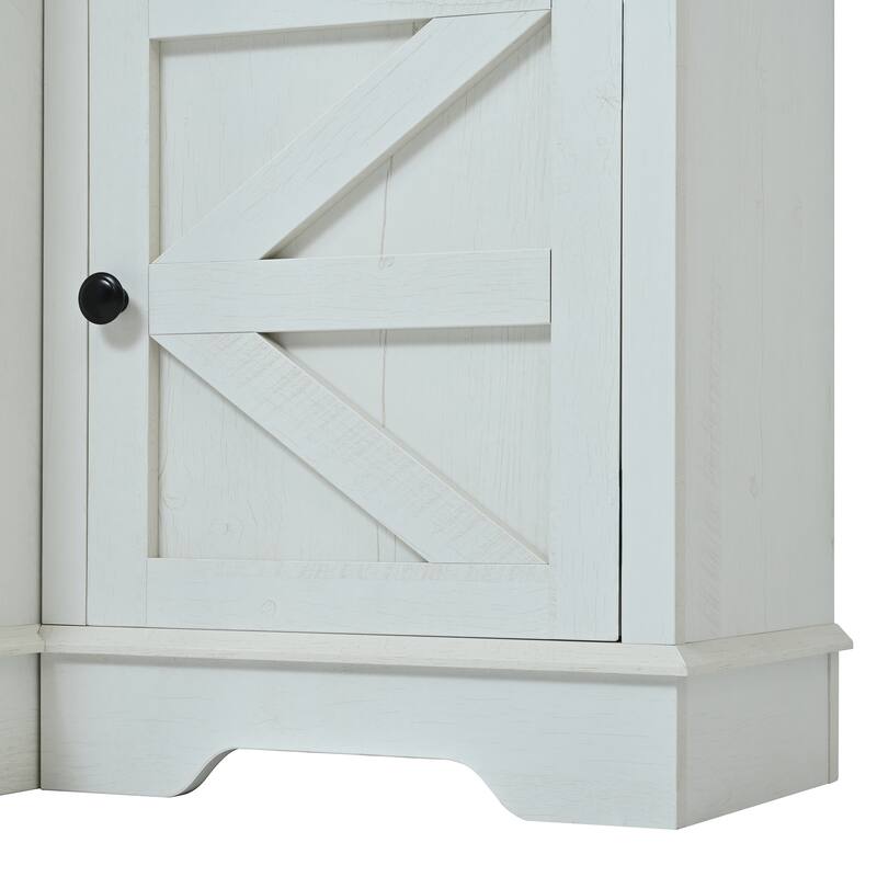 Modern 98.8" W Wall Unit Entertainment Center with Bookshelves for TVs up to 80"