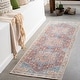 preview thumbnail 17 of 18, Arabella Vintage Medallion Printed Machine Washable Area Rug 2'7" x 7'10" Runner - Rust/Blue