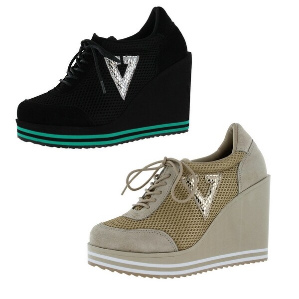 Volatile platform wedge sneakers Clearance