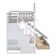 preview thumbnail 12 of 49, Twin-Over-Twin Bunk Bed with 2 Drawers 3 Shelves