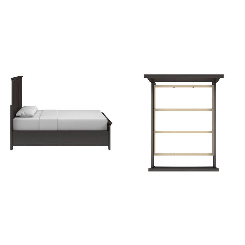 Varenna Wood Panel Bed