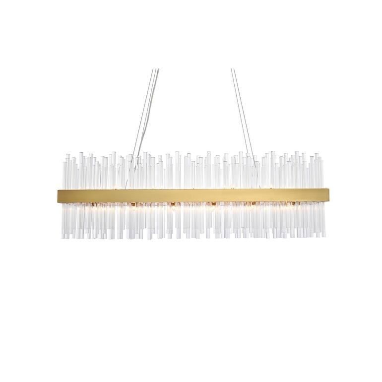 Indigo Home 42 inch rectangle crystal pendant