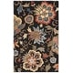 preview thumbnail 16 of 27, SAFAVIEH Handmade Blossom Teobalda Contemporary Wool Rug 3' x 5' - Black/Yellow - Rectangle