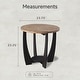 preview thumbnail 15 of 23, COZAYH Rustic Farmhouse End Table, French Country Accent Coffee Table for Family, Small Spaces