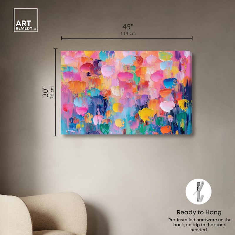Jubilee of Colors Canvas by Art Remedy, Gallery Wrapped