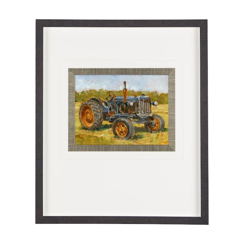 Rustic Tractors III Framed Art Print