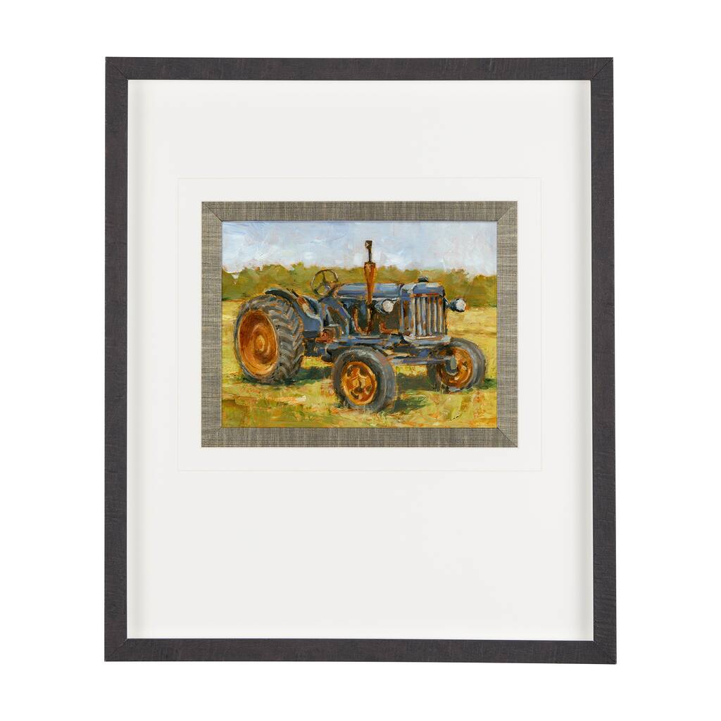 Rustic Tractors III Framed Art Print