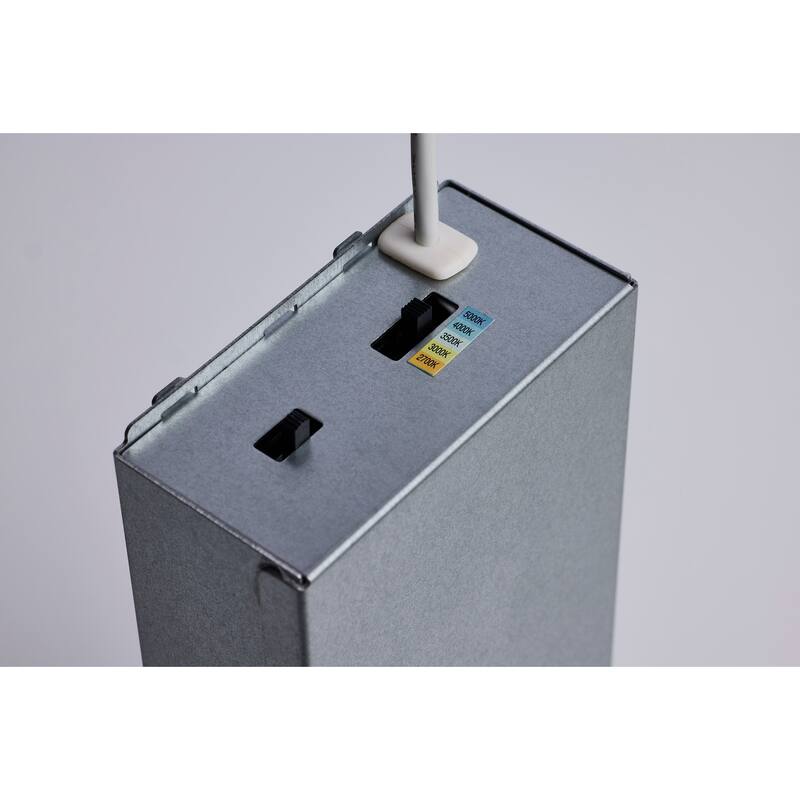 16/20/24W LED Remote Driver Downlight 27K/30K/35K/40K/50K CCT Field Selectable Square Brushed Nickel - Brushed Nickel