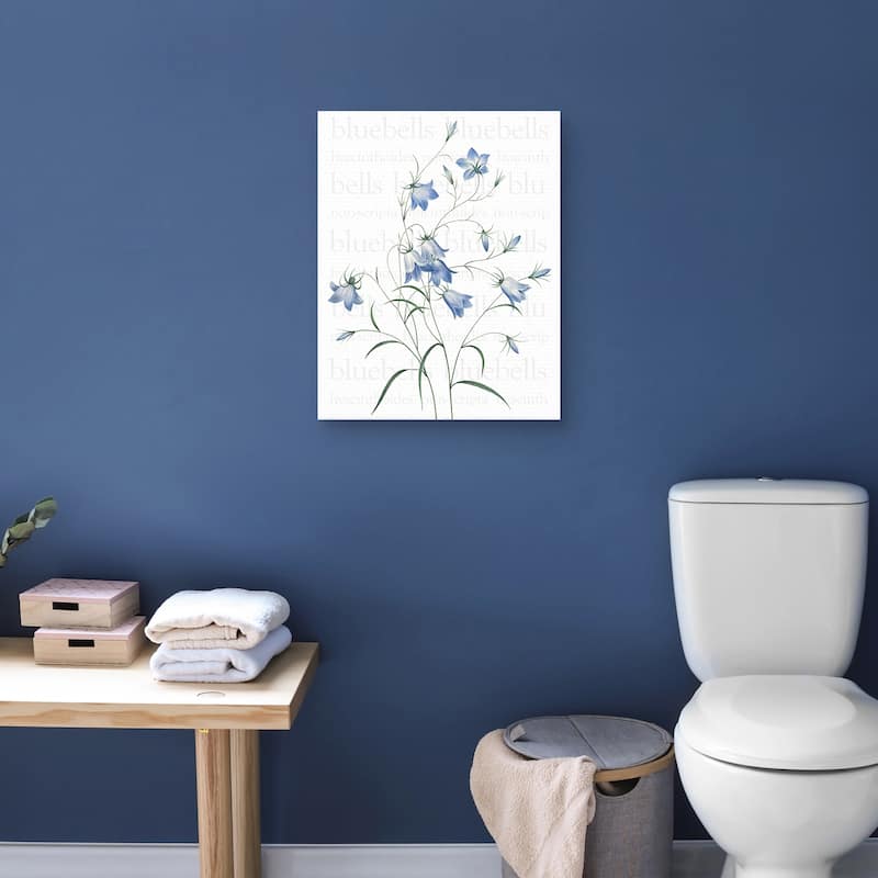 Bluebells Text by Design Lab Canvas Art Print