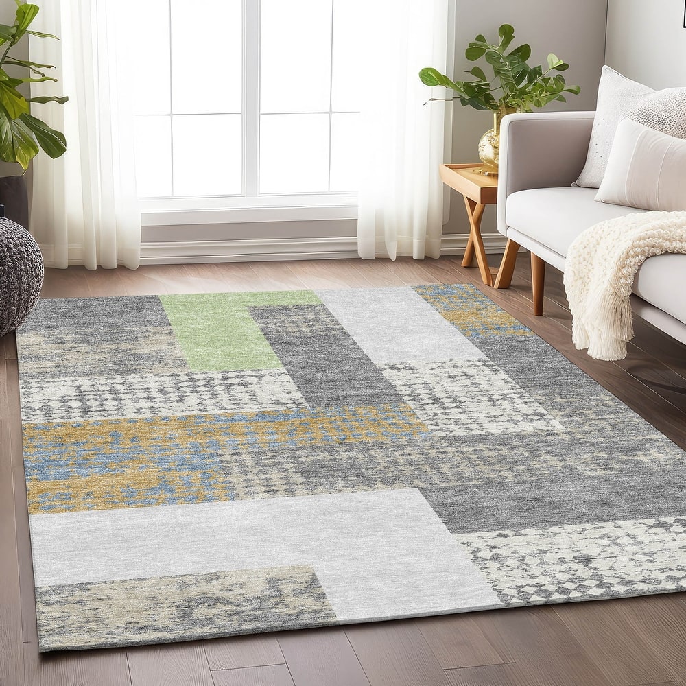 Premium Washable Super Soft Casual Geo Mayfield Rug