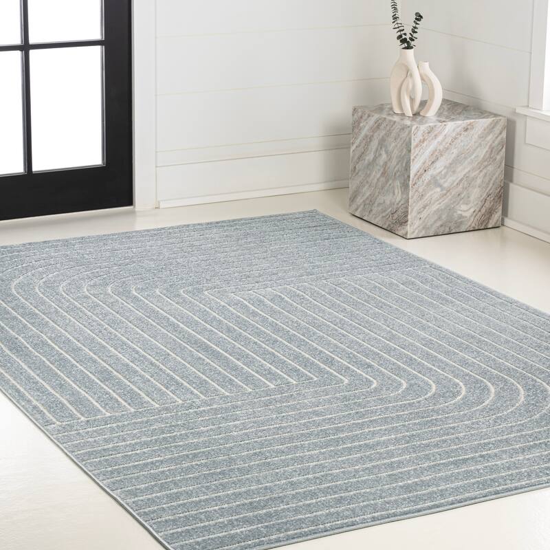JONATHAN Y Aarhus Minimalist Angle Geometric Ivory/Cream Area Rug