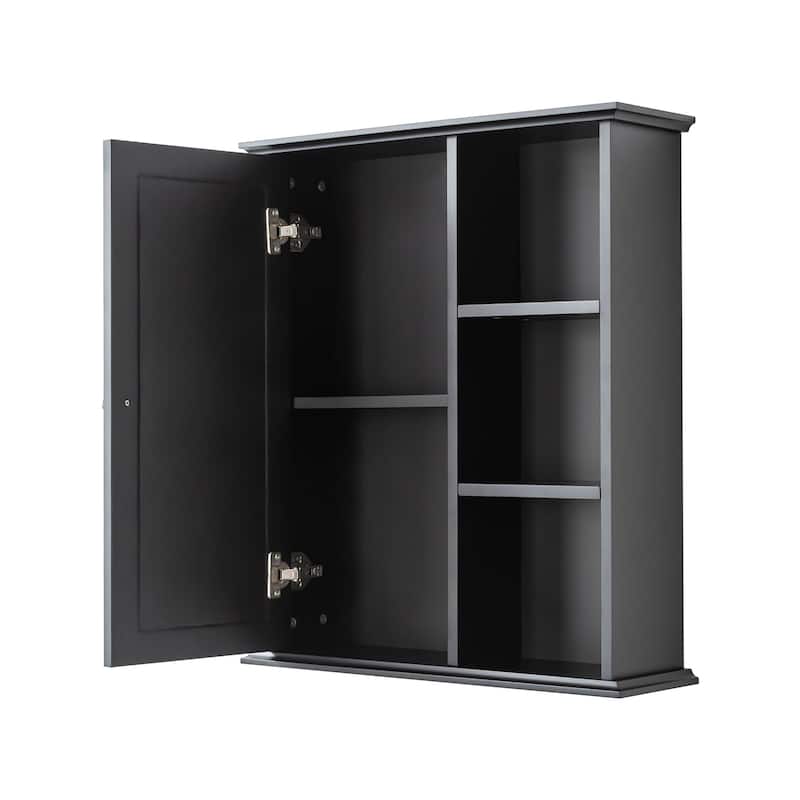23.6" White Bathroom Wall Cabinet