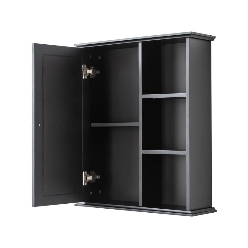 Bathroom Wall Cabinet with Soft-Closing Hinges, MDF Construction, and Versatile Storage for Home or Office Use