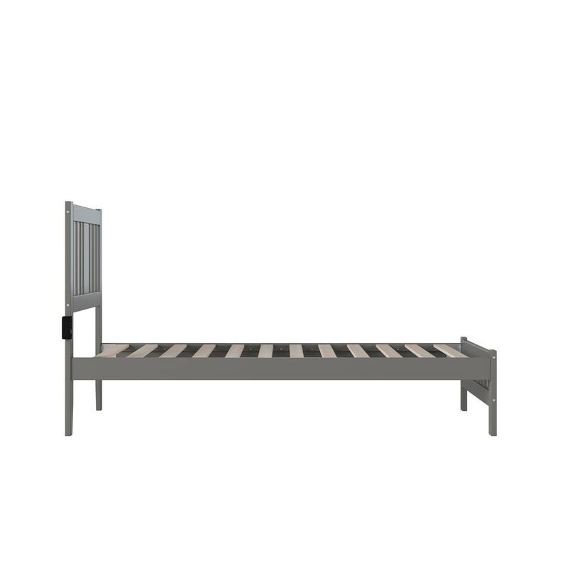 Tahoe Twin Bed with Footboard in Grey