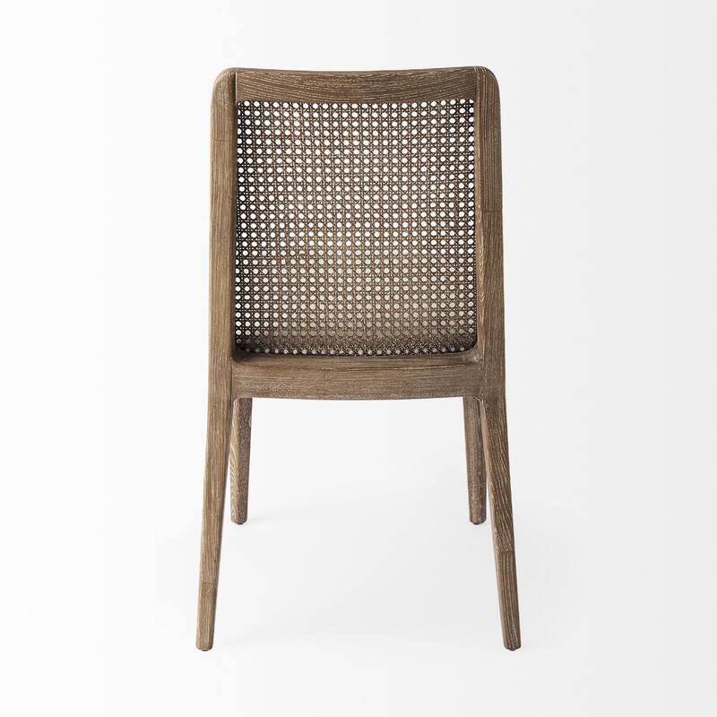 Set of 2 Modern Upholstered Side Chairs with Cross Back and Solid Wood Legs for Living Room or Dining Room - 34”H x 23”W x 19”D