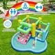 preview thumbnail 8 of 7, Inflatable Bounce House with Slide and Splash Pooland and 680W Blower - 13 x 12.8 x 6.2 ft