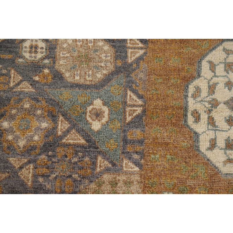 Geometric Kazak Oriental Area Rug Handmade Traditional Wool Carpet - 6'8" x 9'8"