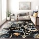 preview thumbnail 27 of 32, Beige Multi Floral Medallion Stylish and Durable Area Rug Black - 7' 10" x 10'