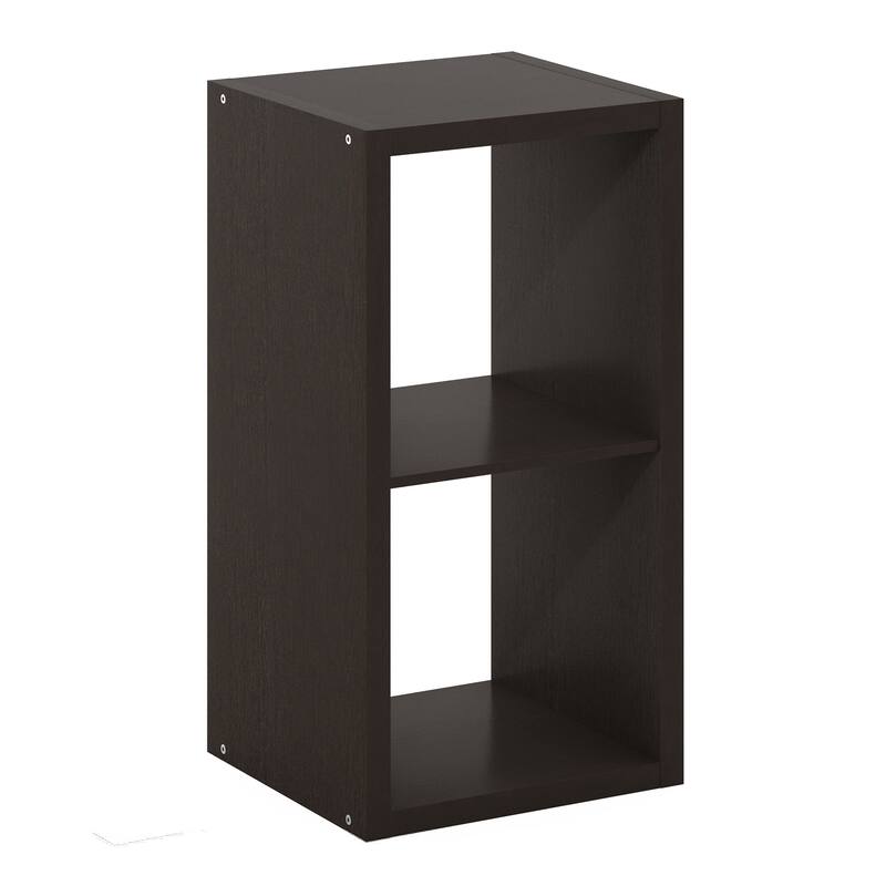 Furinno Cubicle Open Back Decorative Cube Storage Organizer, 2-Cube