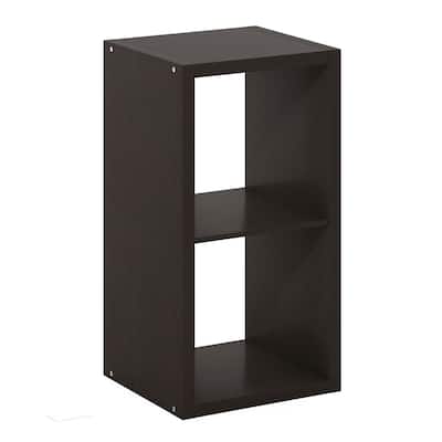 Furinno Cubicle Open Back Decorative Cube Storage Organizer, 2-Cube