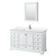 Option White / Carrara Cultured Marble Top / Polished