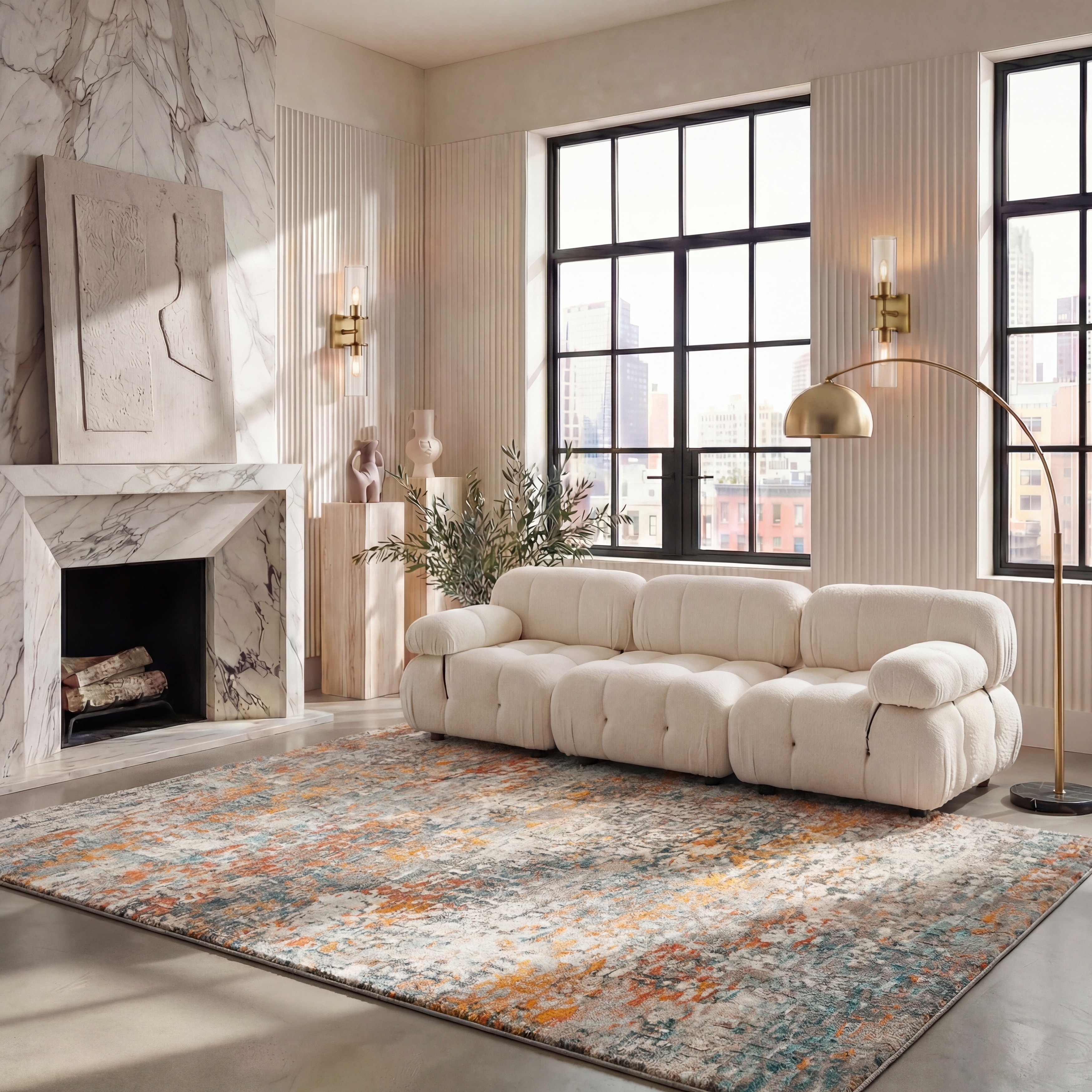SAFAVIEH Madison Coleen Modern Abstract Rug - On Sale - Overstock