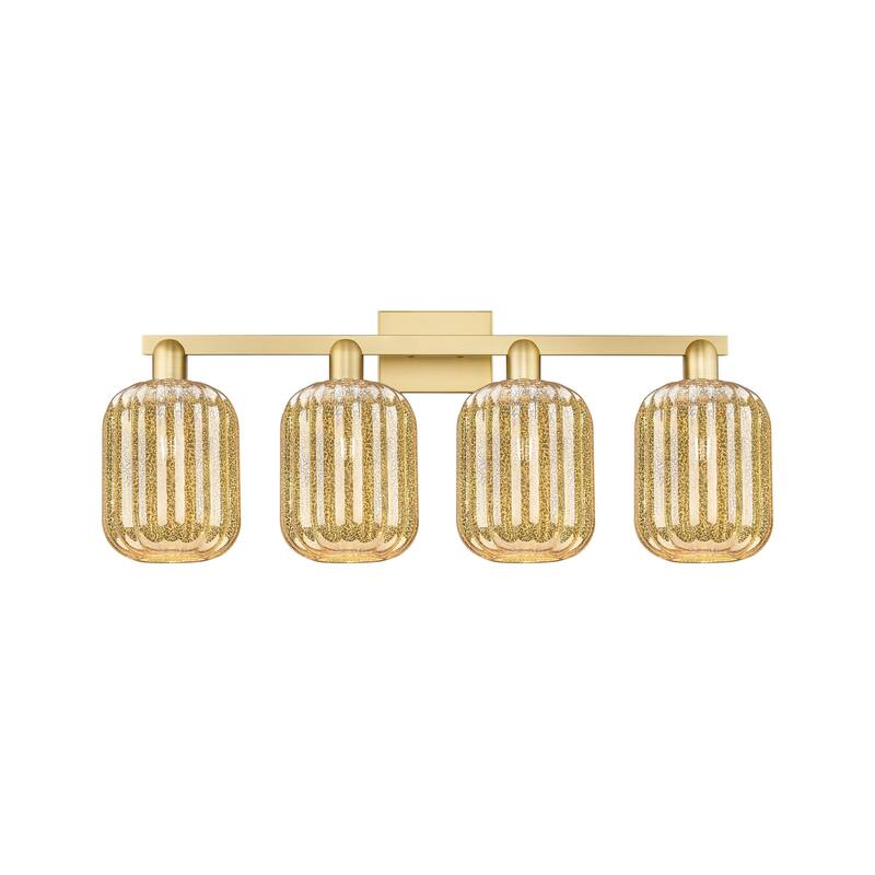 Innovations Lighting Downtown Urban - Preston - 4 Light 36" Jar Shade Bath Vanity Light