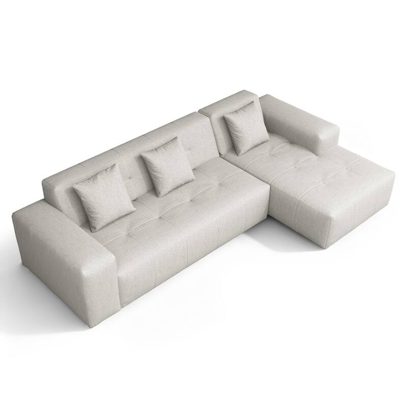 Casual Outdoor Oversized Sectional Sofa Loveseat Chaise Set